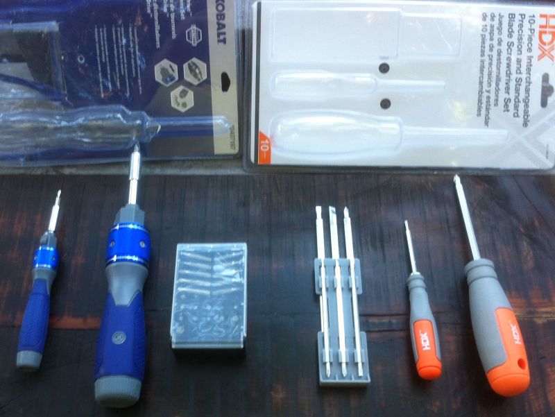 Two Screwdriver sets out of Packages