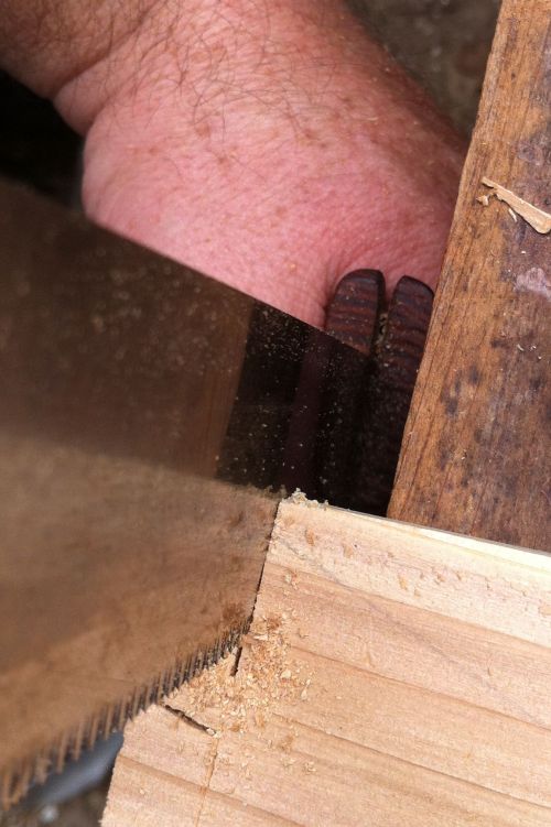 Sawing Dovetail end