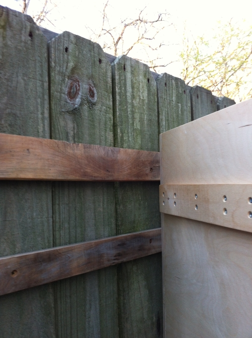 French Cleat on Fence and Box